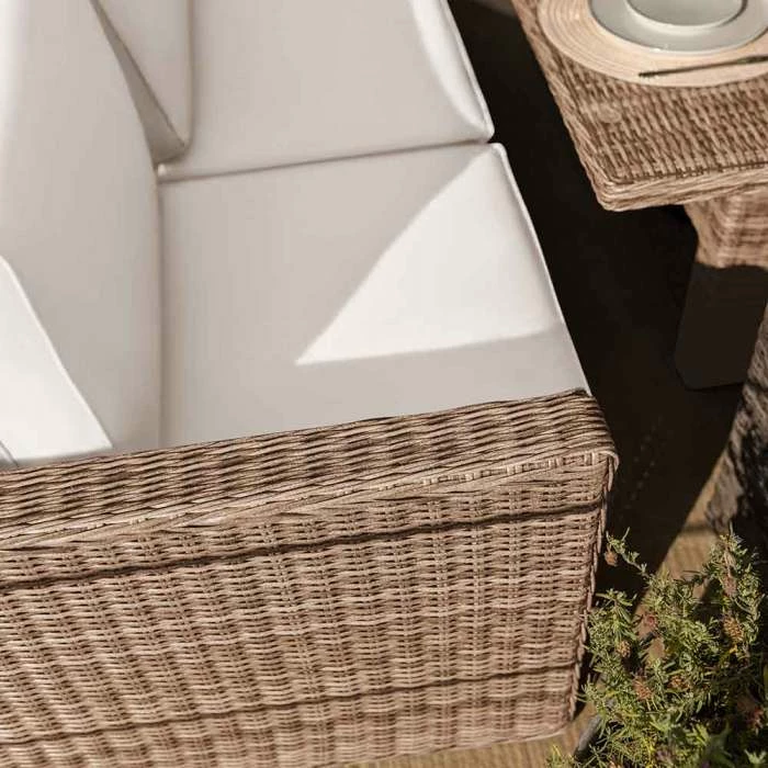 'Iris' Luxury Rattan 8 Seater Garden Sofa Set With Rectangular Rising Table And Parasol By Primrose Living 5 'Iris' Luxury Rattan 8 Seater Garden Sofa Set With Rectangular Rising Table And Parasol By Primrose Living - Image 3