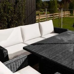 'Iris' Luxury Rattan 8 Seater Garden Sofa Set With Rectangular Rising Table And Parasol In Stone By Primrose Living 12 'Iris' Luxury Rattan 8 Seater Garden Sofa Set With Rectangular Rising Table And Parasol In Stone By Primrose Living -Plants outlet store fu102425 4 TableCornerSofa 6c07
