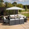'Iris' Luxury Rattan 10 Seater Garden Sofa Set With Rectangular Table In Stone By Primrose Living 2 'Iris' Luxury Rattan 10 Seater Garden Sofa Set With Rectangular Table In Stone By Primrose Living -Plants outlet store fu102435 3 FullSet dc28